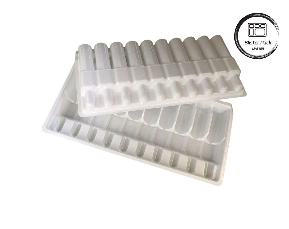 Envases de ampollas de plástico con forma de vacío, envases en ampollas para viales de 10 ml