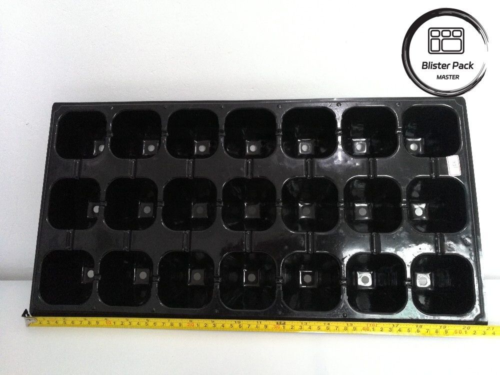 Tabla de semillas de plástico para plantas de vivero disponible en 32, 50, 72, 128, 200 agujeros