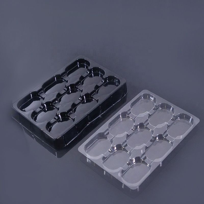 Embalaje en bandeja de ampollas de plástico transparente PET de grado alimenticio personalizado para galletas y bocadillos