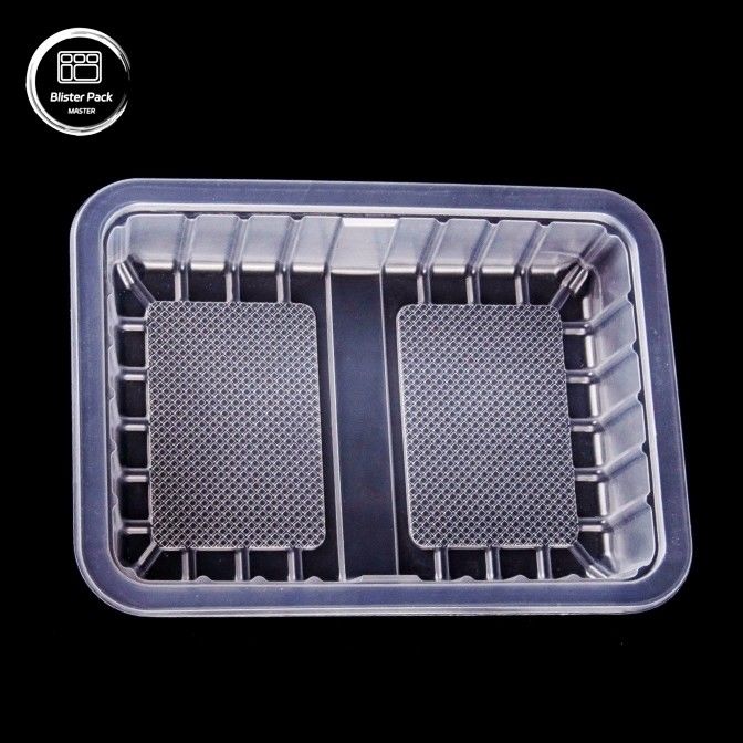 Envases de plástico de PP transparente y de ampollas desechables, envases de 6 cavidades para chocolate, dulces, pasteles de luna, magdalenas y galletas