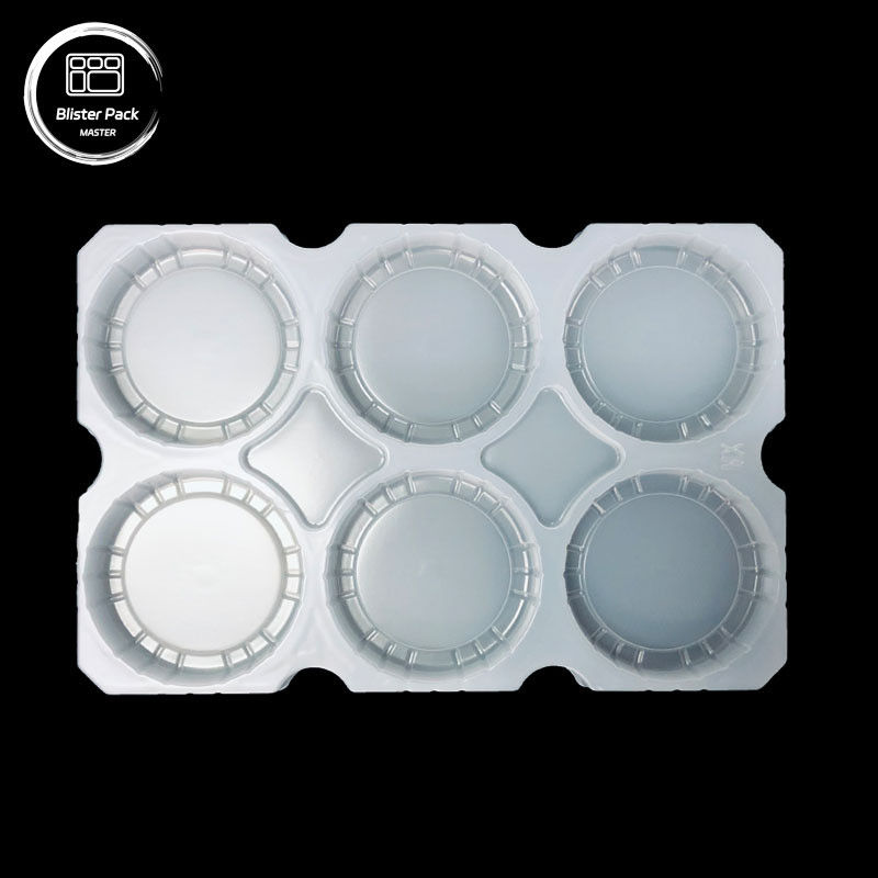Fabrica OEM Protección de la facturación de la bandeja de ampollas de PP con tapa, botella de bebidas y embalaje de la taza de yogur