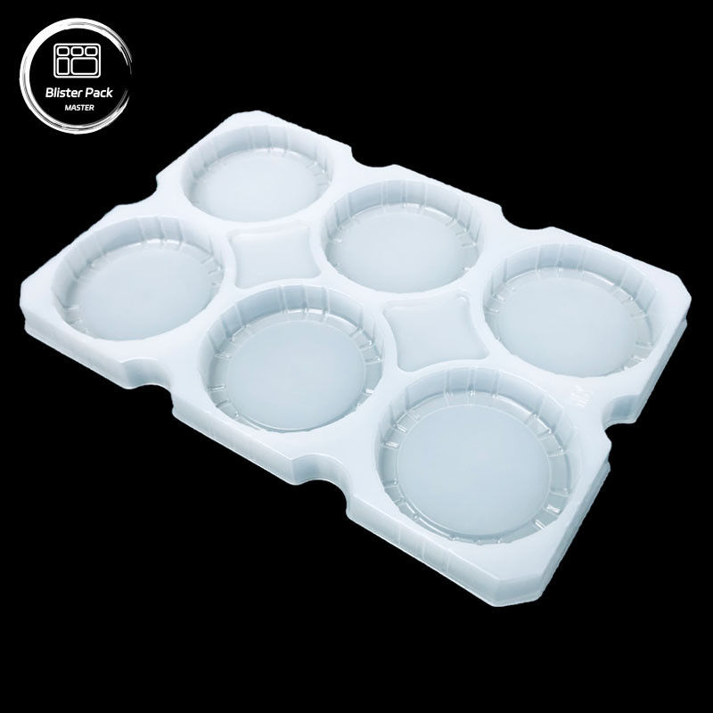 Fabrica OEM Protección de la facturación de la bandeja de ampollas de PP con tapa, botella de bebidas y embalaje de la taza de yogur