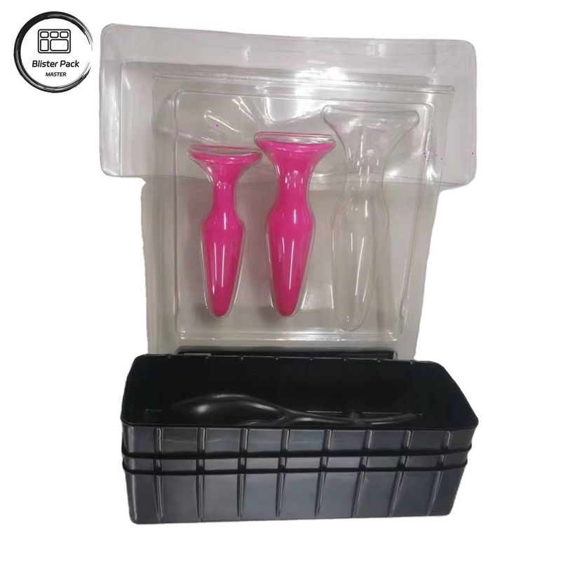 Caja de ampollas de PS PET para productos para adultos, almacenamiento y embalaje de juguetes Aldult