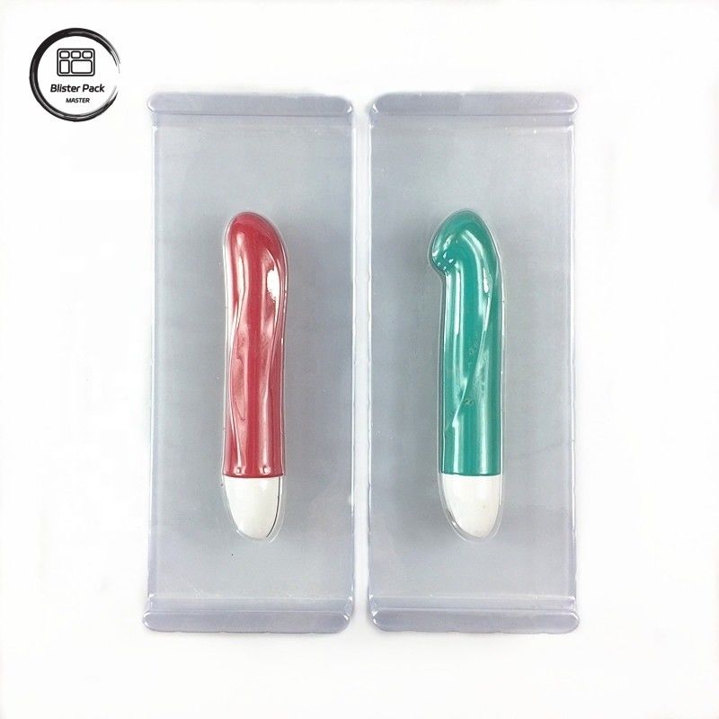 Vibrator desechable transparente Embalaje de productos para adultos, bandeja de plástico para productos para adultos
