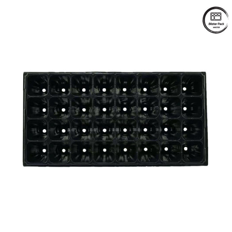 32/50/72/105/128/200 bandeja de semillas de PET celular para la germinación de las plantas, bandejas de semillas para jardines de verduras