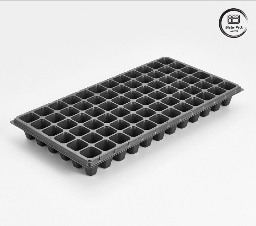 bandeja de inicio de semillas de vivero de 72 células PS, bandeja de multiplicación duradera para plántulas y germinación