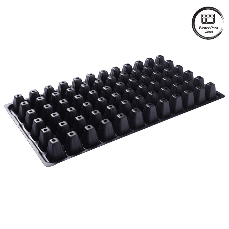 PS Envases para semillas de plástico para propagación 15/21/50/72/98/105/128/200 Células para plantación de jardines