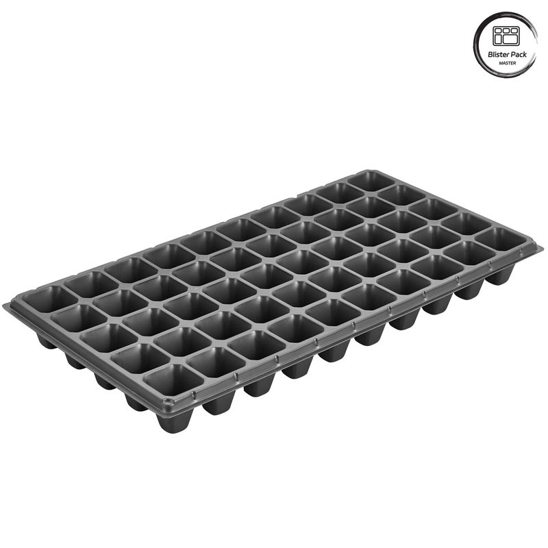 50 bandeja de semillas de células para jardinería y plantación de jardines, bandeja de semillas de plástico duradero