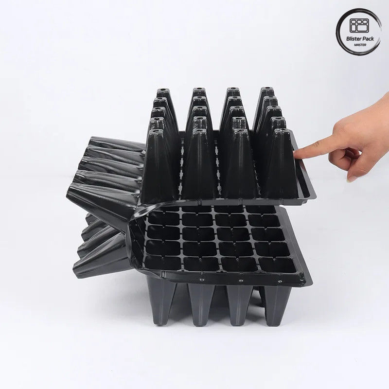 Venta al por mayor 50 bandejas de semillas de árboles de células profundas, bandeja de semillas de plástico duradero para germinar para viveros y jardines