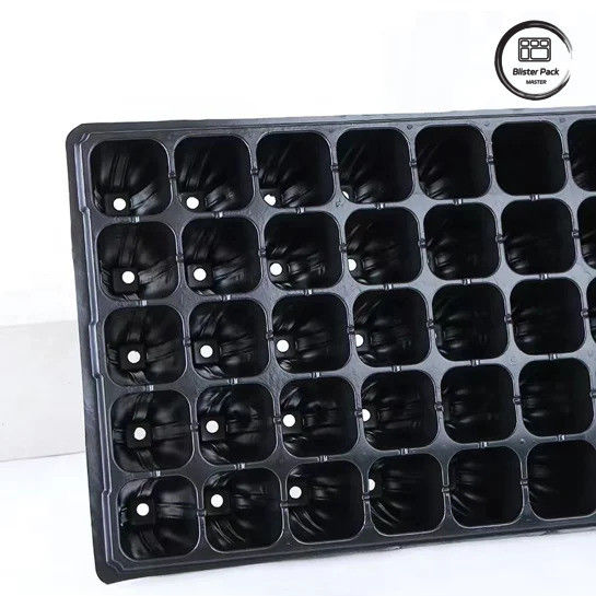50 células de semilla de vivero enchufe bandeja de material PS duradero para el crecimiento eficiente de las semillas