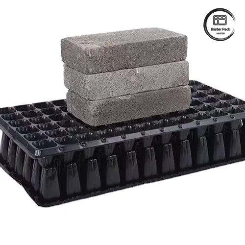 50 células de semilla de vivero enchufe bandeja de material PS duradero para el crecimiento eficiente de las semillas