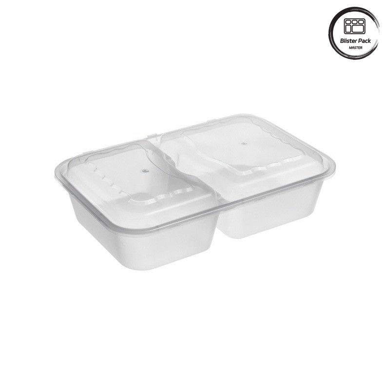 1-4 Compartimientos Reutilizables Caja de comida negra de microondas Con diseño a prueba de fugas para las necesidades de embalaje de alimentos